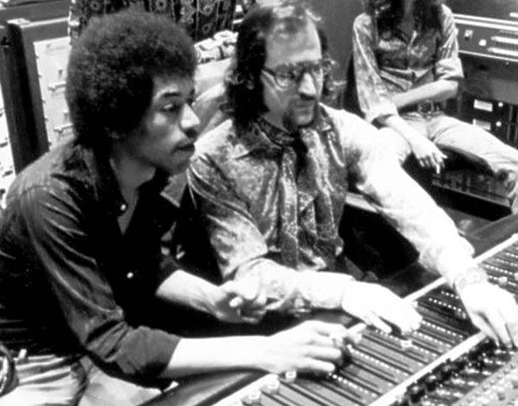 Eddie Kramer insieme a Jimi Hendrix
