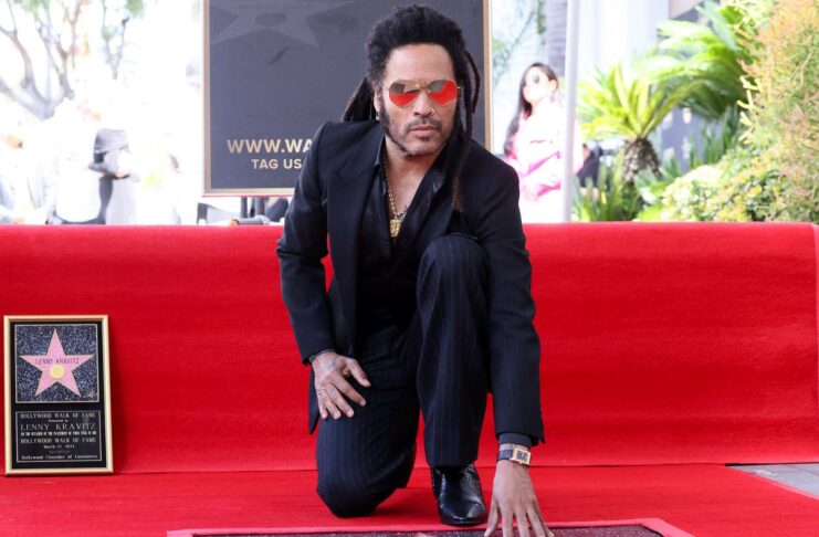 Lenny Kravitz - stella sulla celebre Walk of Fame di Hollywood